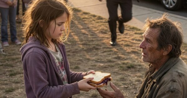 Homeless Chairman Reveals Truth After Girl Shares Her Lunch
