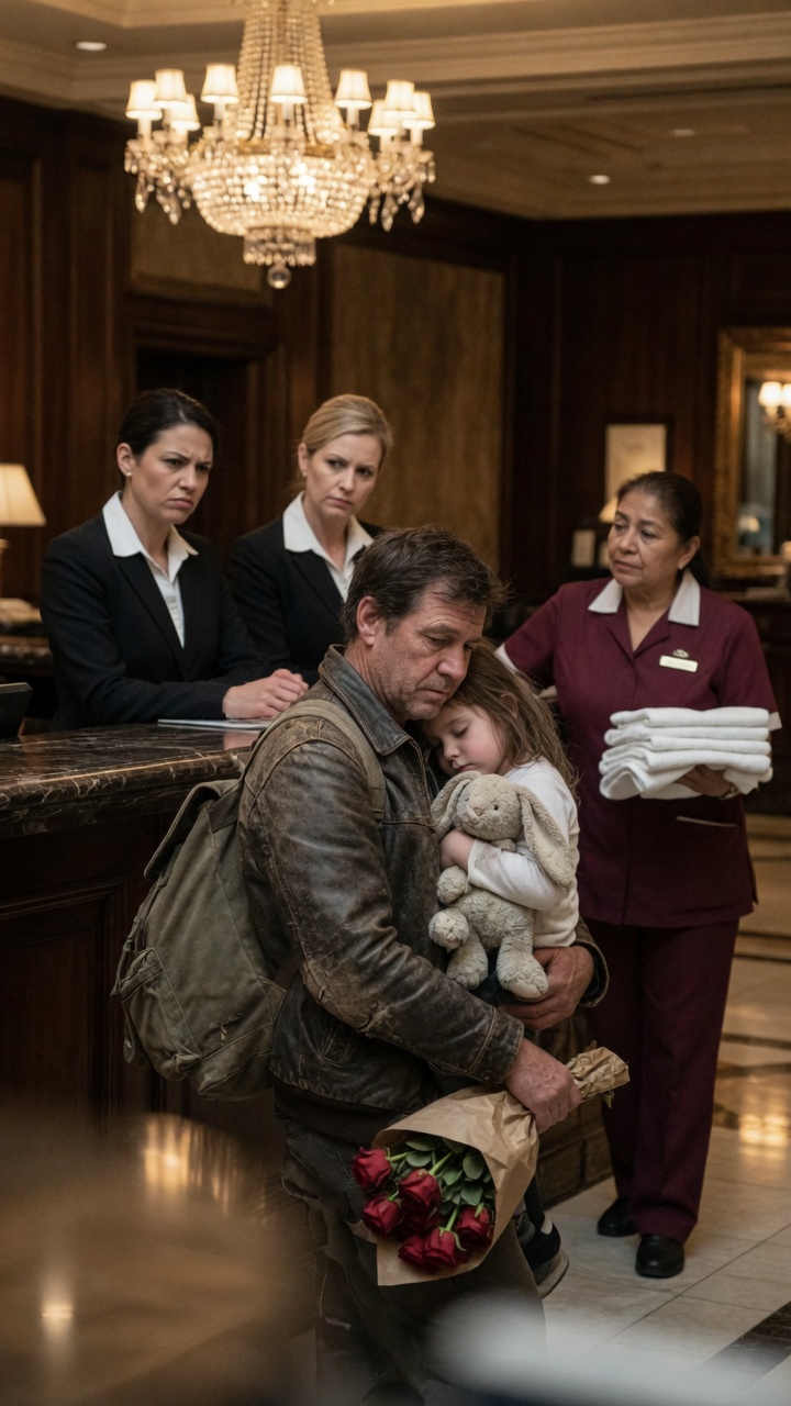 Hotel Owner Humiliated at His Own Hotel While Holding His Daughter