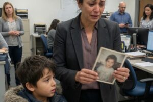 A Little Boy Walks Into an Office With a Jar of Coins