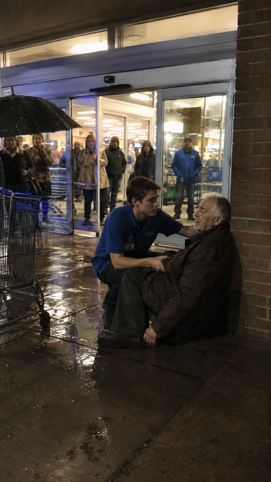 Grocery Clerk Kindness Turns a Rainy Night Into a Miracle