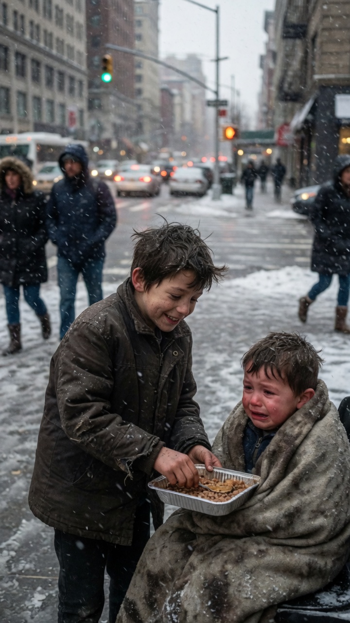 Winter Kindness Changed Two Boys’ Fate on a Frozen Street